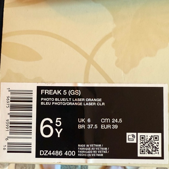 Nike Giannis Freak 5 - Air Zoom - Like New - 6.5Y/39EU/8 women’s/6.5 men’s - Picture 15 of 15